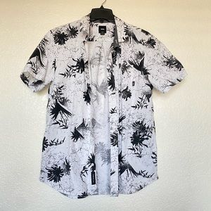 Vintage Vans Black and White button up